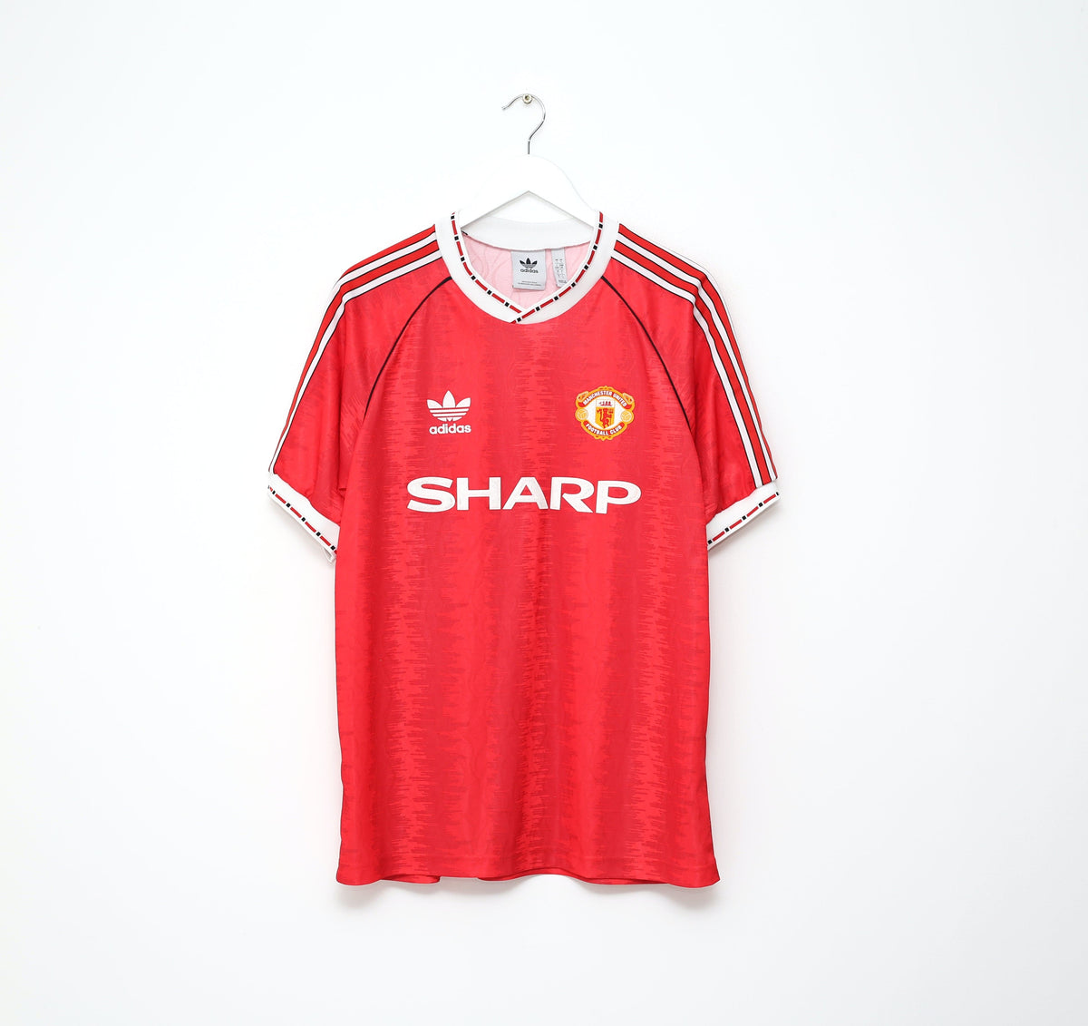 1990/92 KANCHELSKIS #11 Manchested United adidas Originals Football Shirt (L)