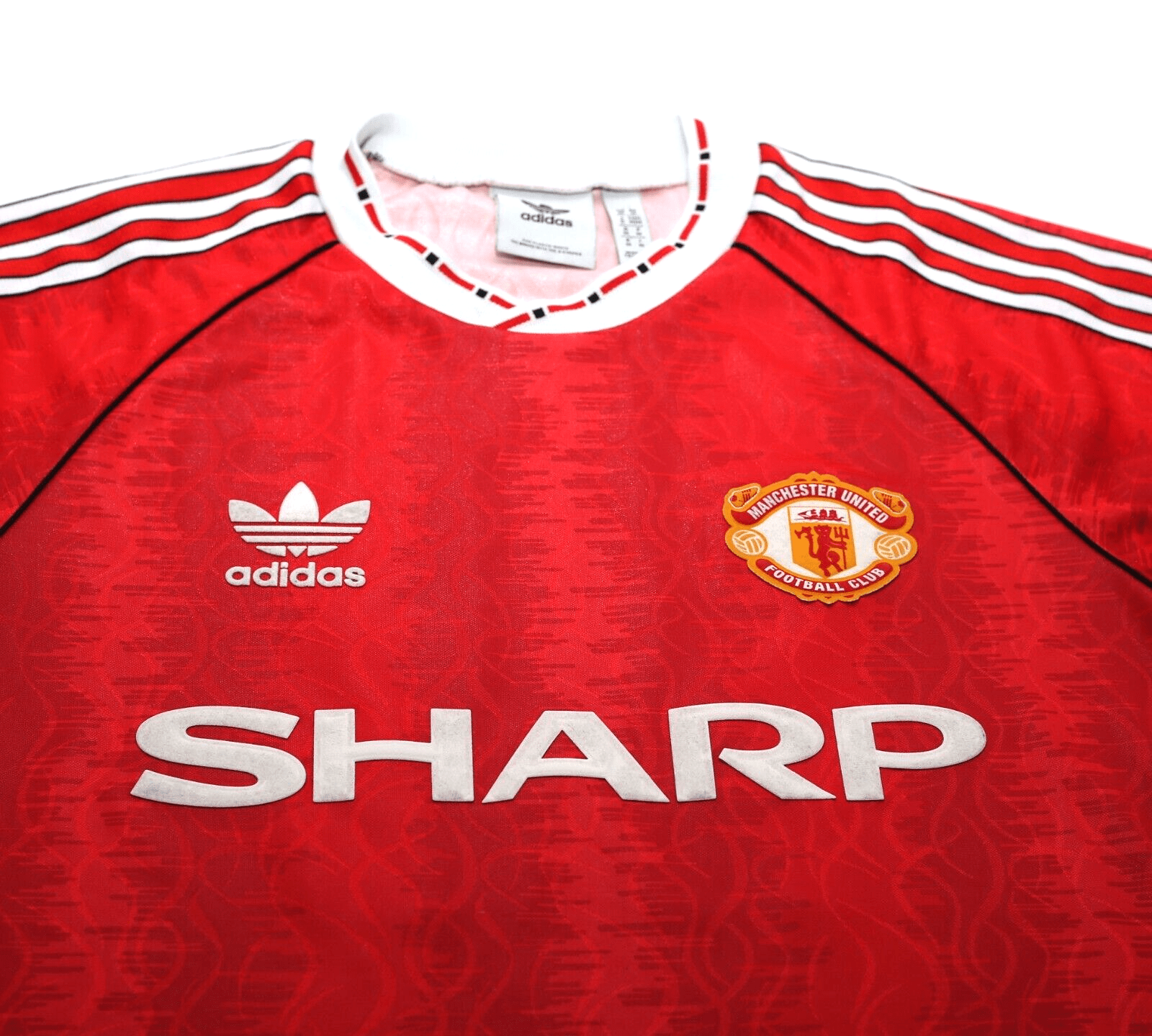 1990/92 KANCHELSKIS #11 Manchested United adidas Originals Football Shirt (M)