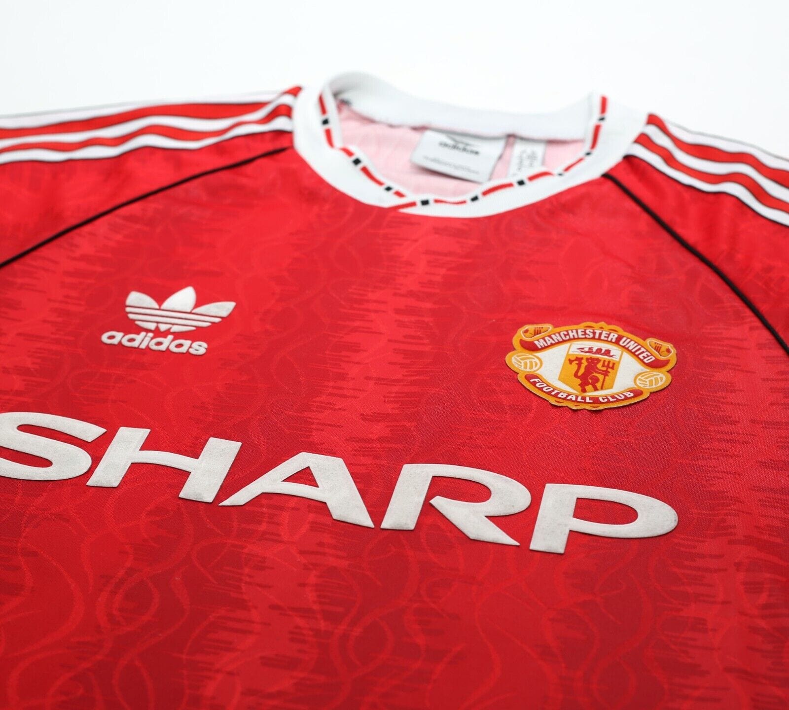 1990/92 KANCHELSKIS #11 Manchested United adidas Originals Football Shirt (M)