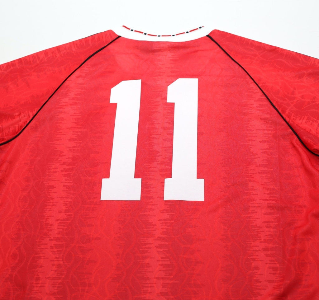 1990/92 KANCHELSKIS #11 Manchester United adidas Originals Football Shirt (L)