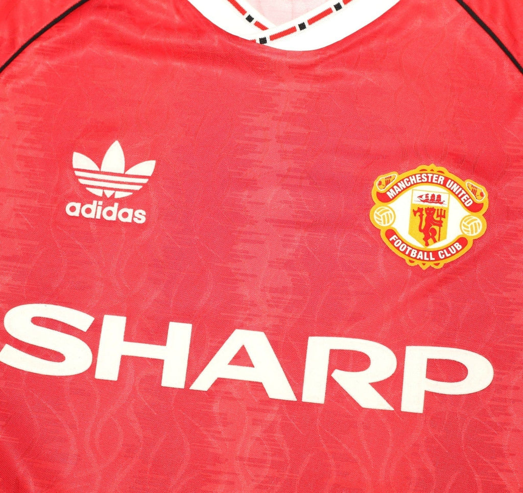 1990/92 KANCHELSKIS #11 Manchester United adidas Originals Football Shirt (L)