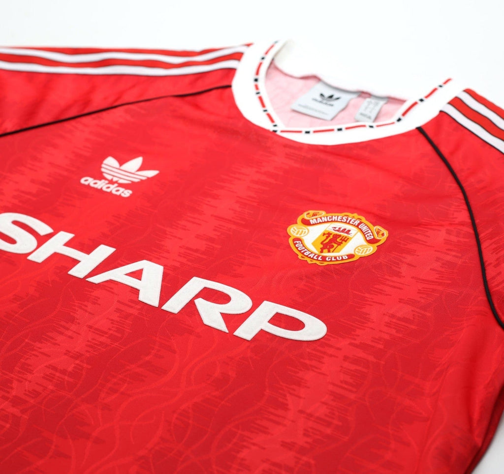 1990/92 KANCHELSKIS #11 Manchester United adidas Originals Football Shirt (L)