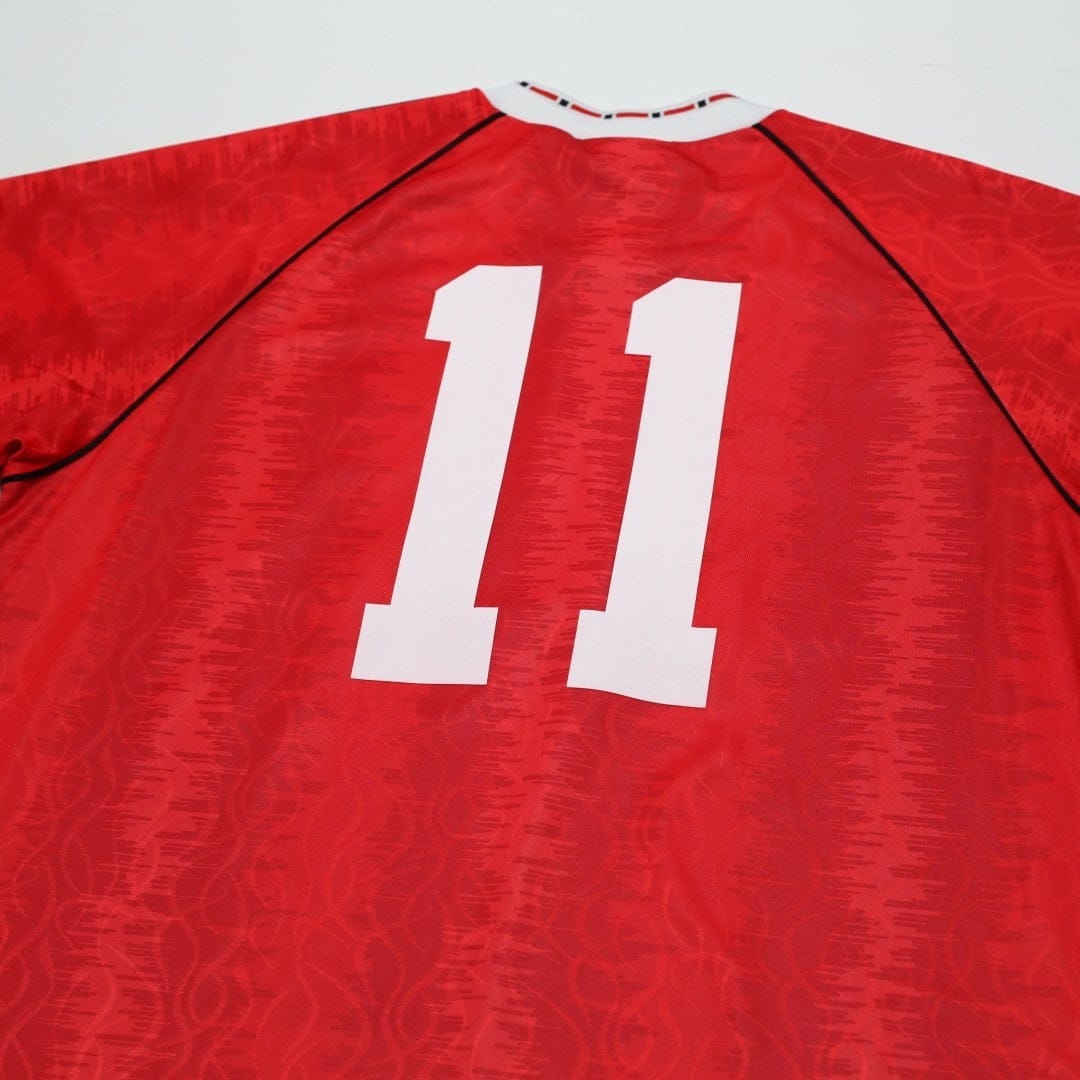 1990/92 Kanchelskis #11 Manchester United Retro adidas Home Football Shirt (M/L)