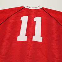 1990/92 Kanchelskis #11 Manchester United Retro adidas Home Football Shirt (M/L)