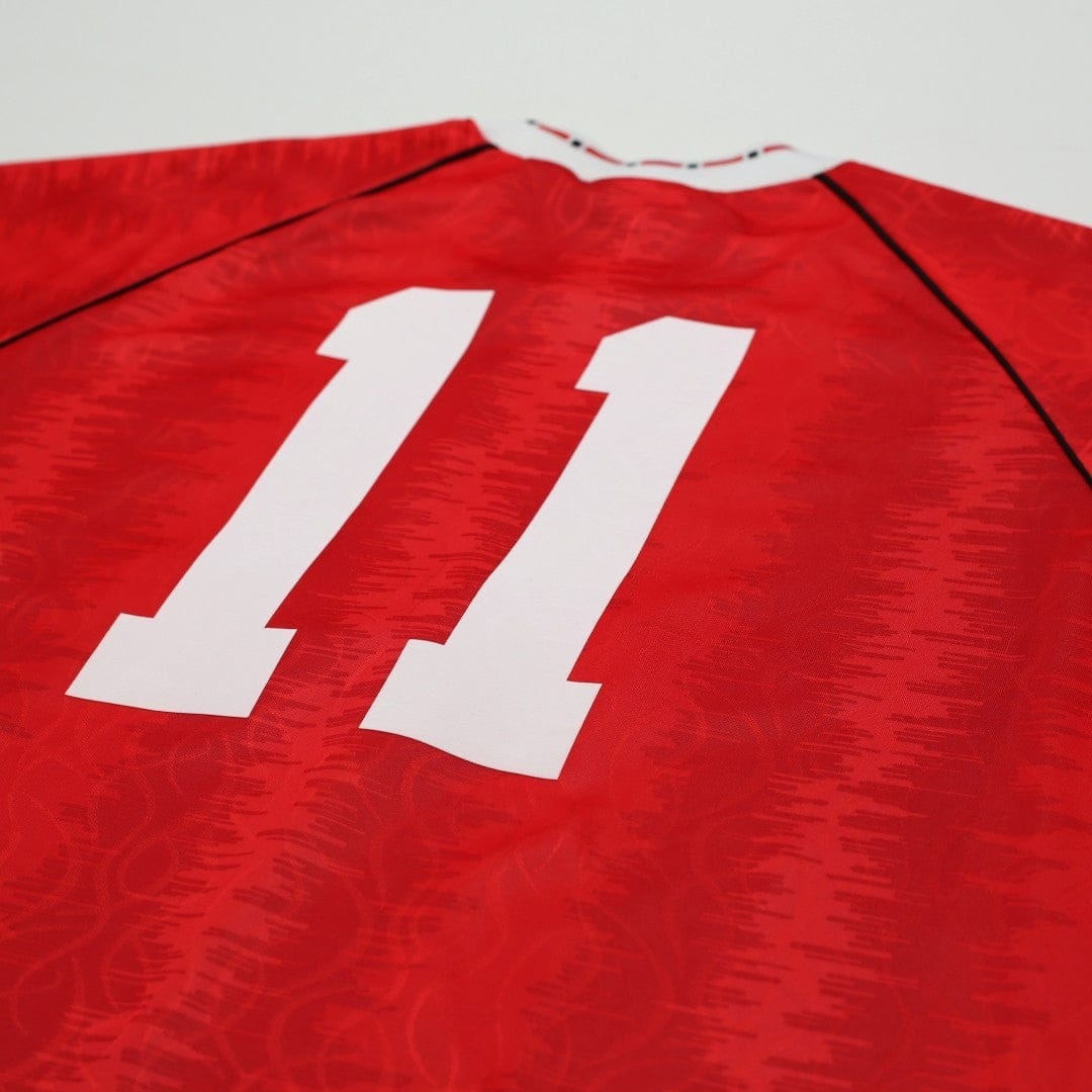 1990/92 Kanchelskis #11 Manchester United Retro adidas Home Football Shirt (M/L)