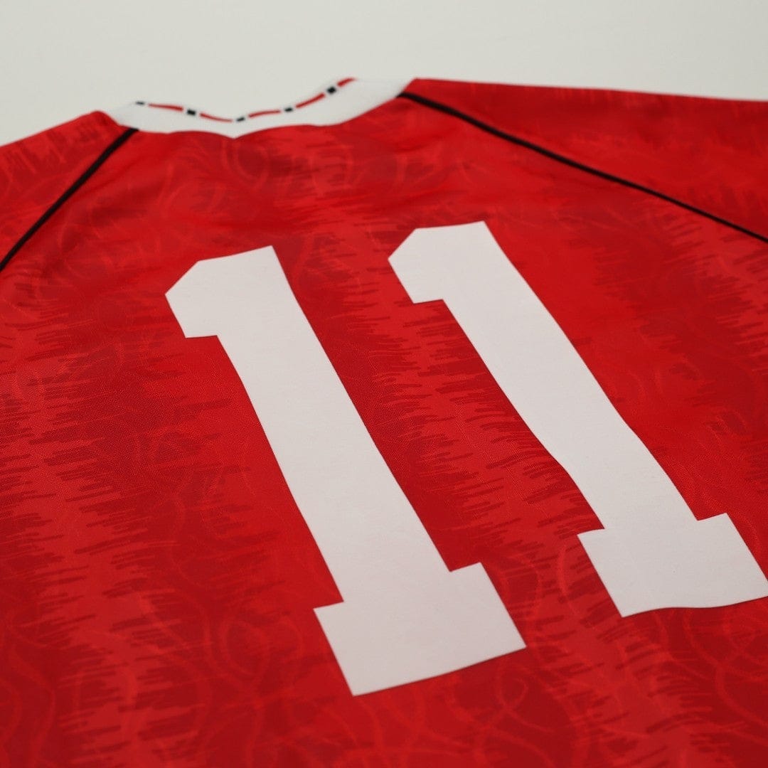 1990/92 Kanchelskis #11 Manchester United Retro adidas Home Football Shirt (M/L)