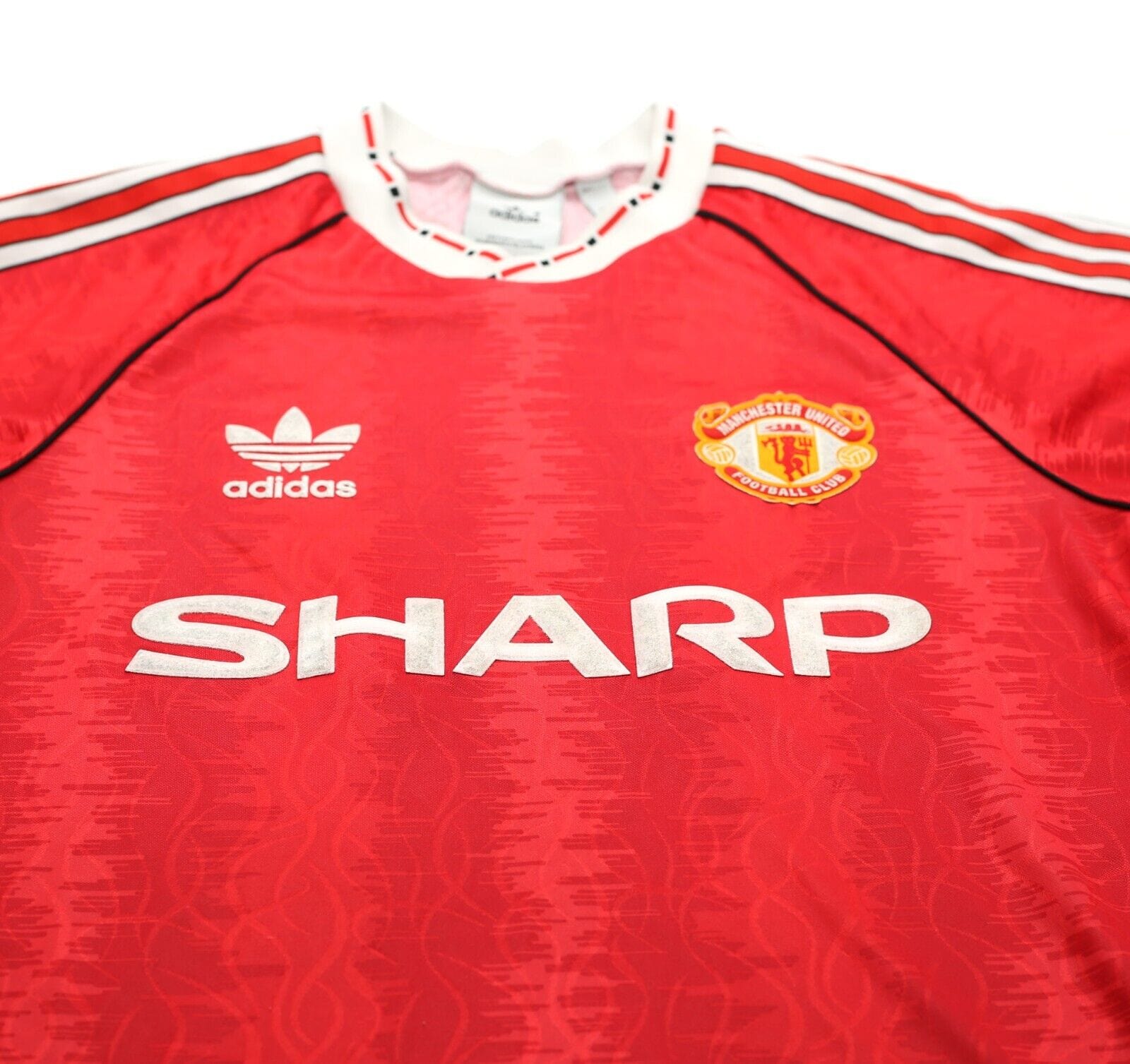 1990/92 MANCHESTER UNITED adidas Originals Football Shirt (S)