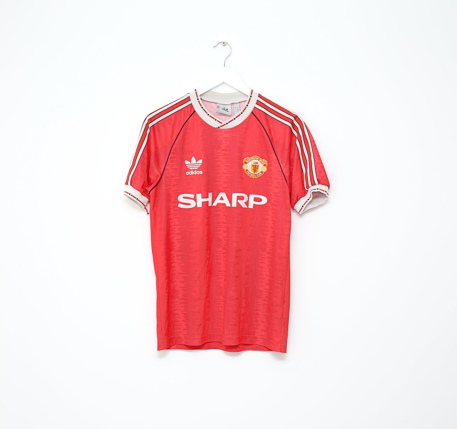 1990/92 MANCHESTER UNITED adidas Originals Football Shirt (S)