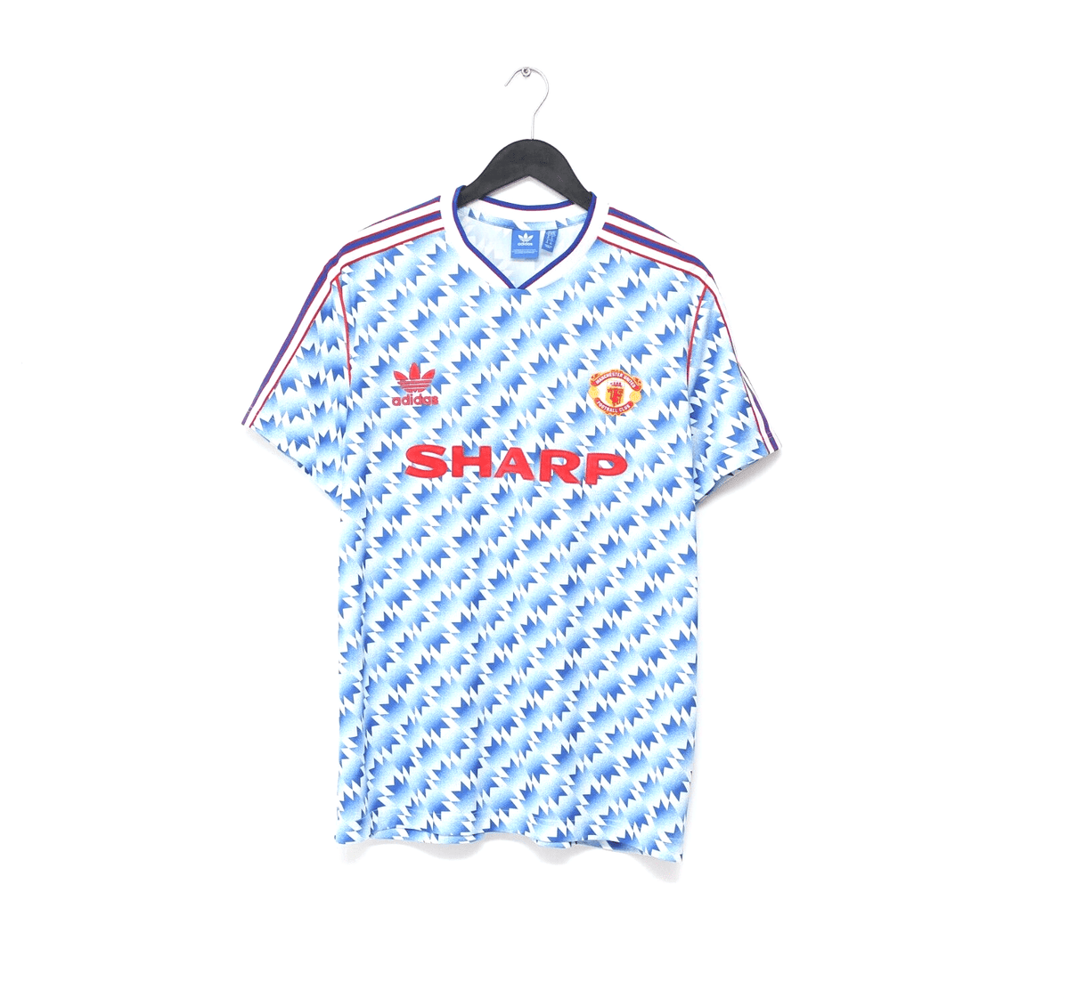 1990/92 MANCHESTER UNITED Retro adidas Originals Away Football Shirt (L/XL)