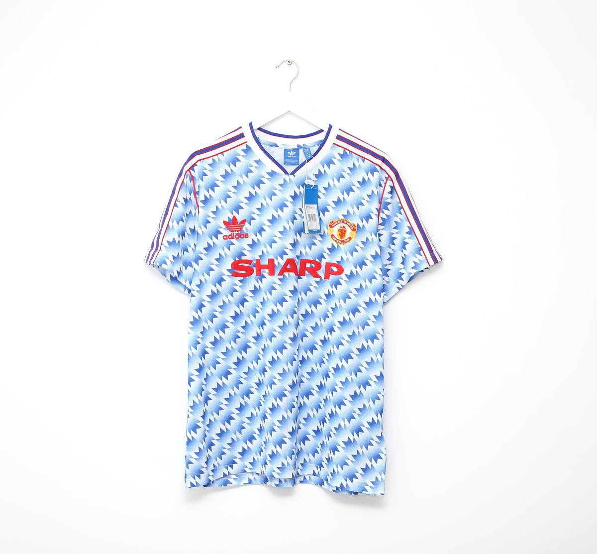 1990/92 MANCHESTER UNITED Retro adidas Originals Away Football Shirt (L/XL) BNWT
