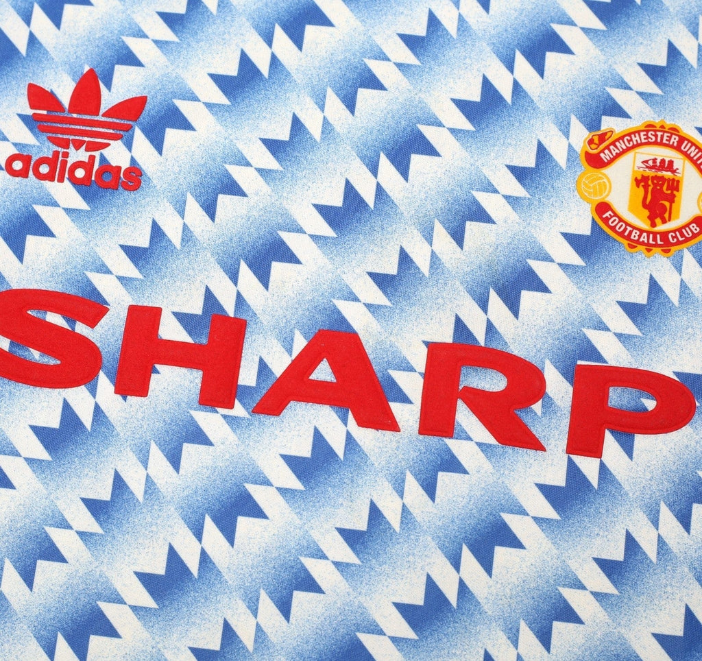 1990/92 MANCHESTER UNITED Retro adidas Originals Away Football Shirt (M/L)