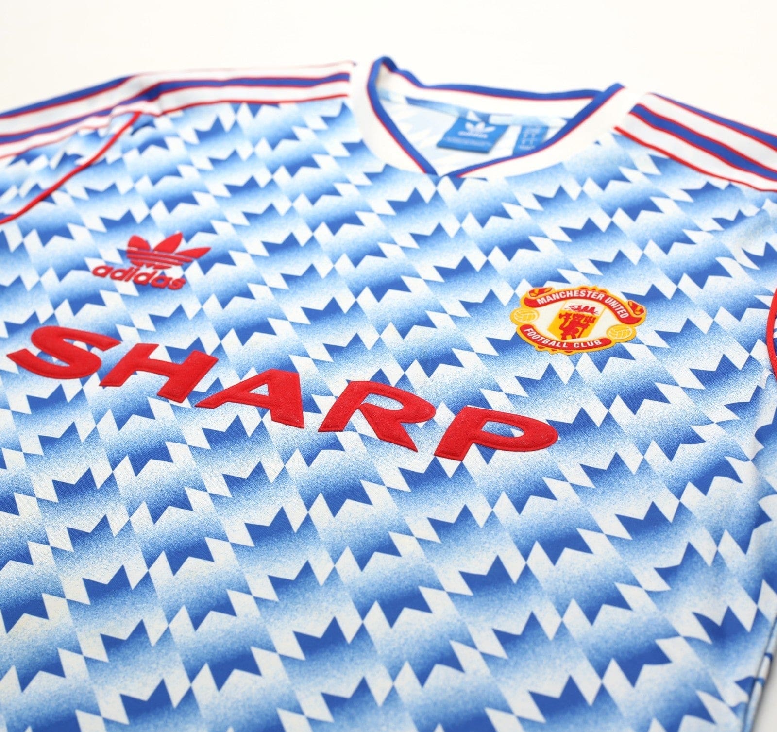 1990/92 MANCHESTER UNITED Retro adidas Originals Away Football Shirt (M/L)