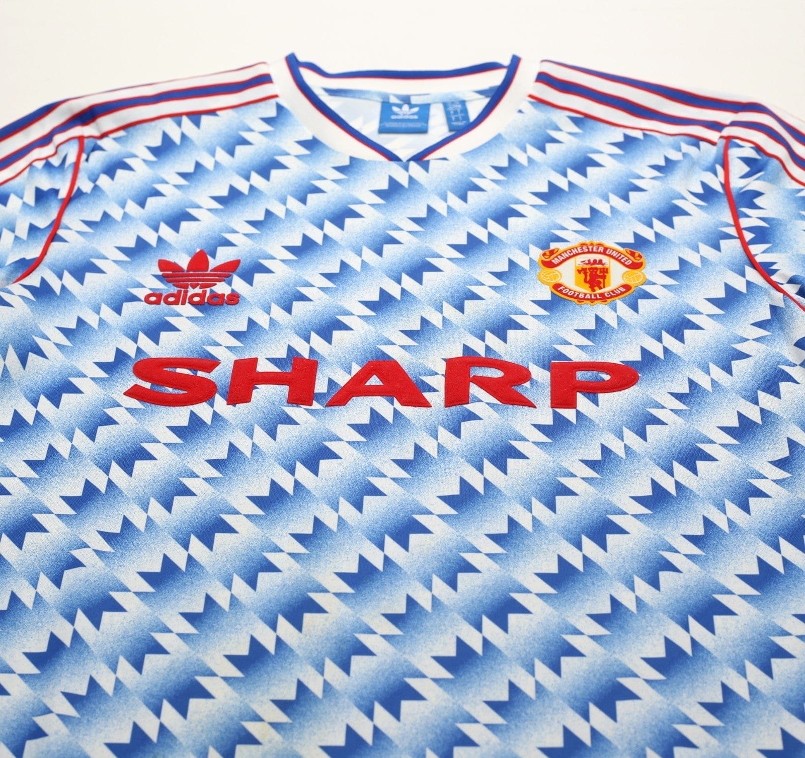 1990/92 MANCHESTER UNITED Retro adidas Originals Away Football Shirt (M/L)