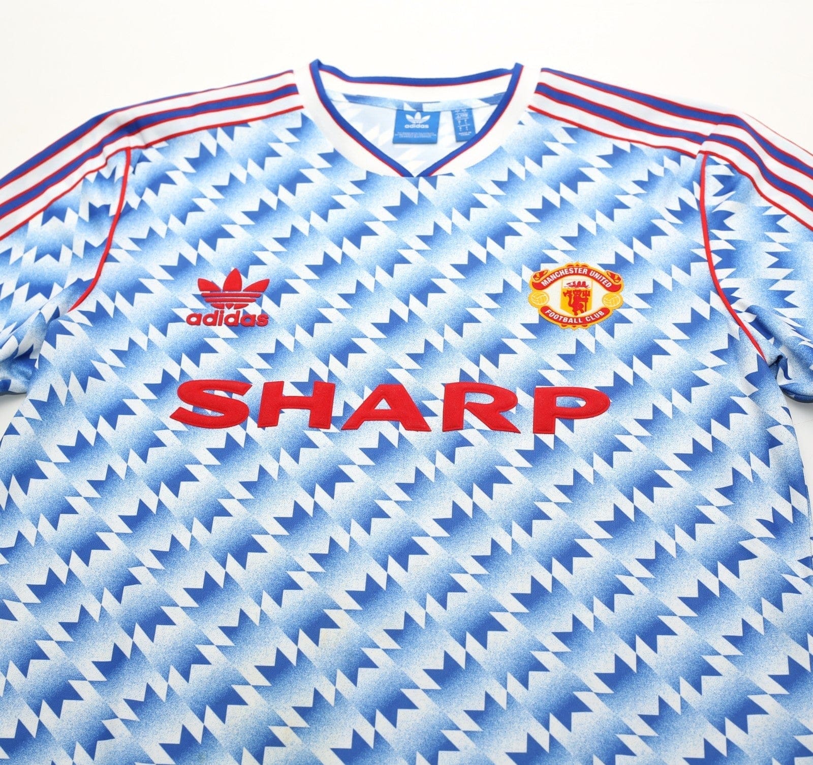 1990/92 MANCHESTER UNITED Retro adidas Originals Away Football Shirt (M/L)