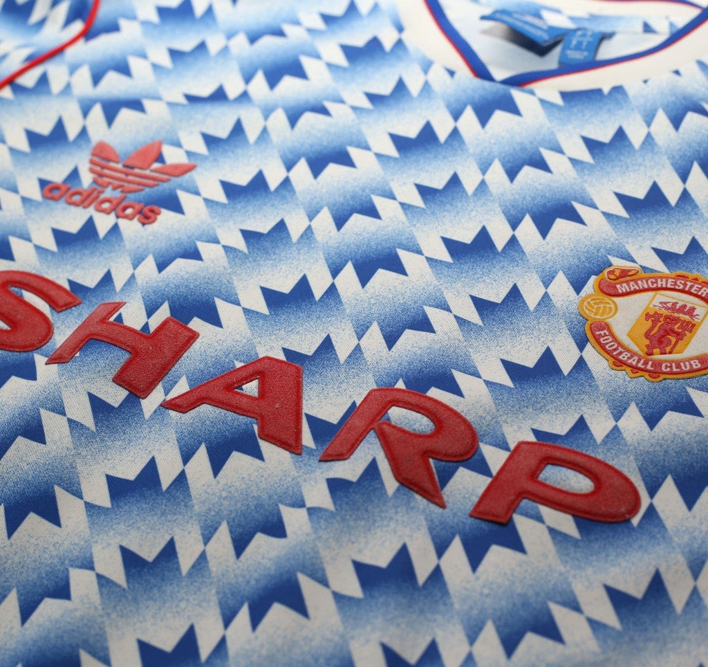 1990/92 MANCHESTER UNITED Retro adidas Originals Away Football Shirt (M/L)