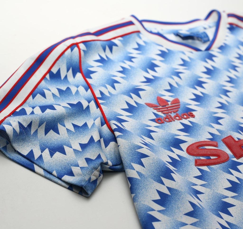 1990/92 MANCHESTER UNITED Retro adidas Originals Away Football Shirt (M/L)