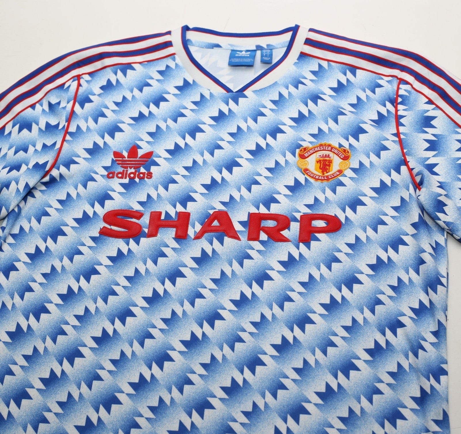 1990/92 MANCHESTER UNITED Retro adidas Originals Away Football Shirt (M/L)