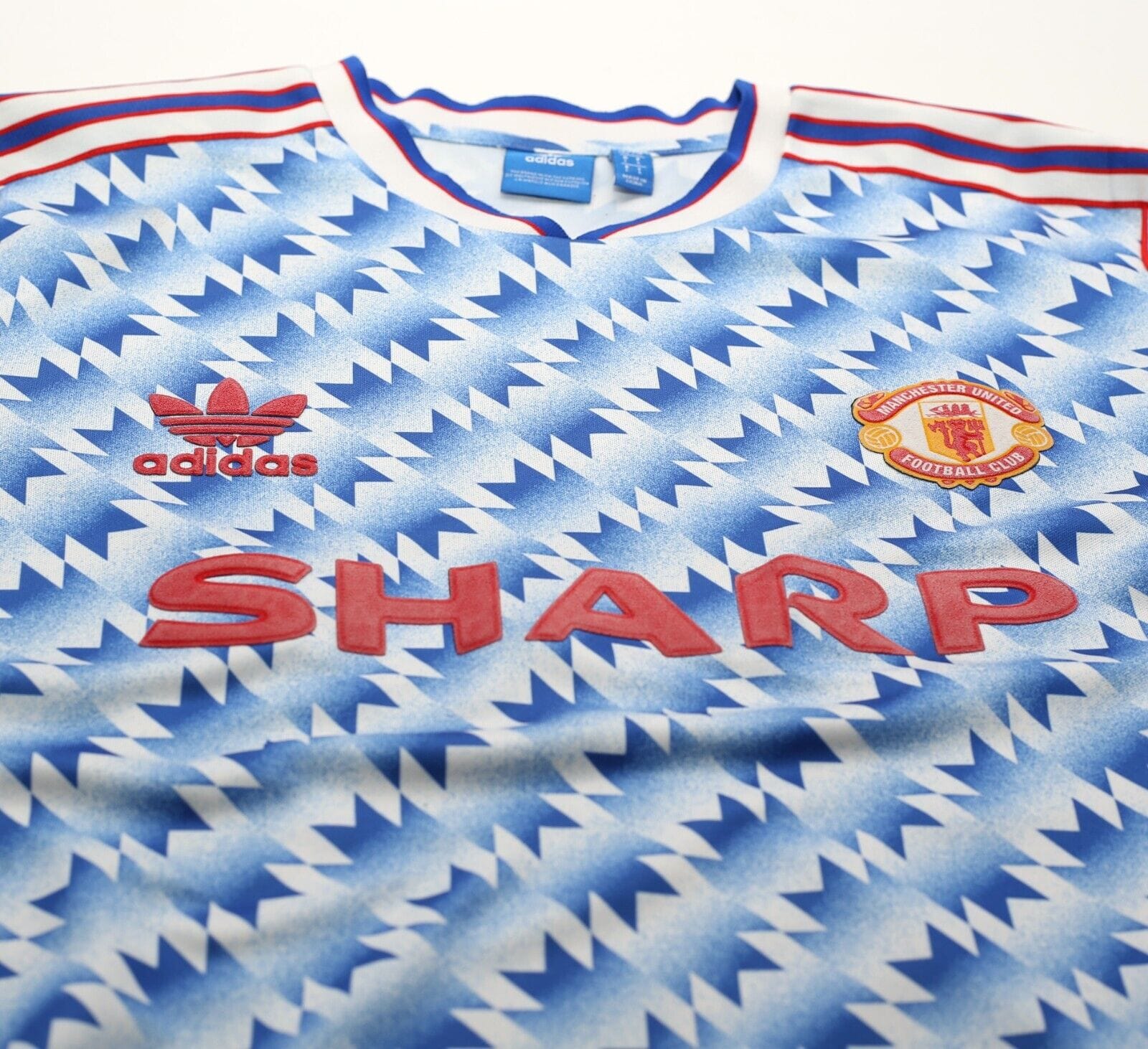 1990/92 MANCHESTER UNITED Retro adidas Originals Away Football Shirt (M/L)