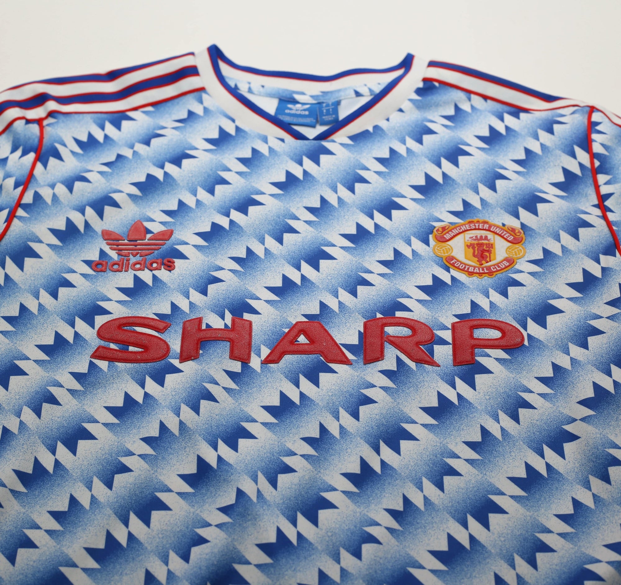 1990/92 MANCHESTER UNITED Retro adidas Originals Away Football Shirt (M/L)