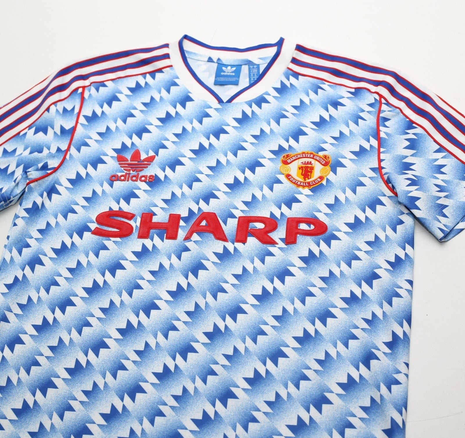 1990/92 MANCHESTER UNITED Retro adidas Originals Away Football Shirt (S/M)