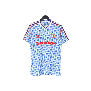1990/92 MANCHESTER UNITED Retro adidas Originals Away Football Shirt (S/M)