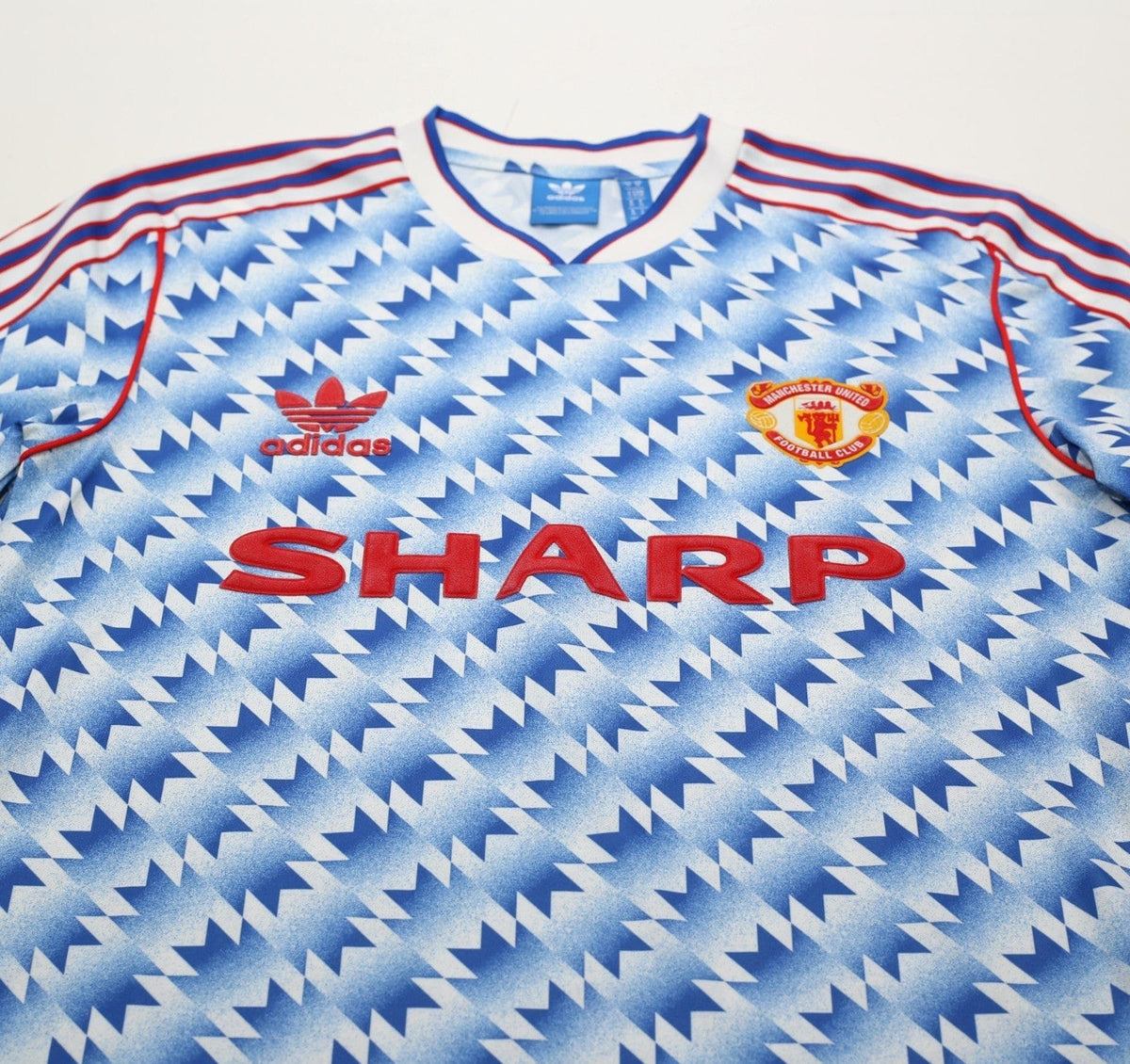 1990/92 MANCHESTER UNITED Retro adidas Originals Away Football Shirt (S/M)