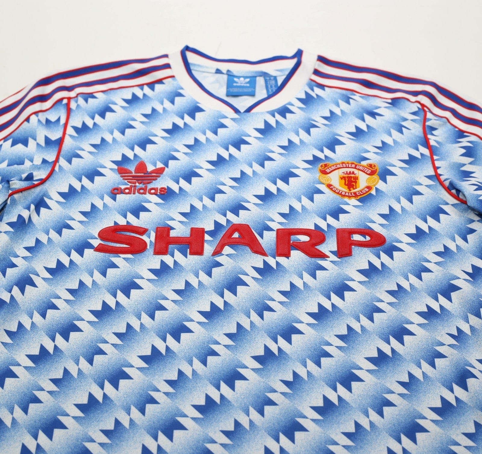 1990/92 MANCHESTER UNITED Retro adidas Originals Away Football Shirt (S/M)