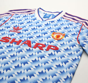 1990/92 MANCHESTER UNITED Retro adidas Originals Away Football Shirt (S/M)