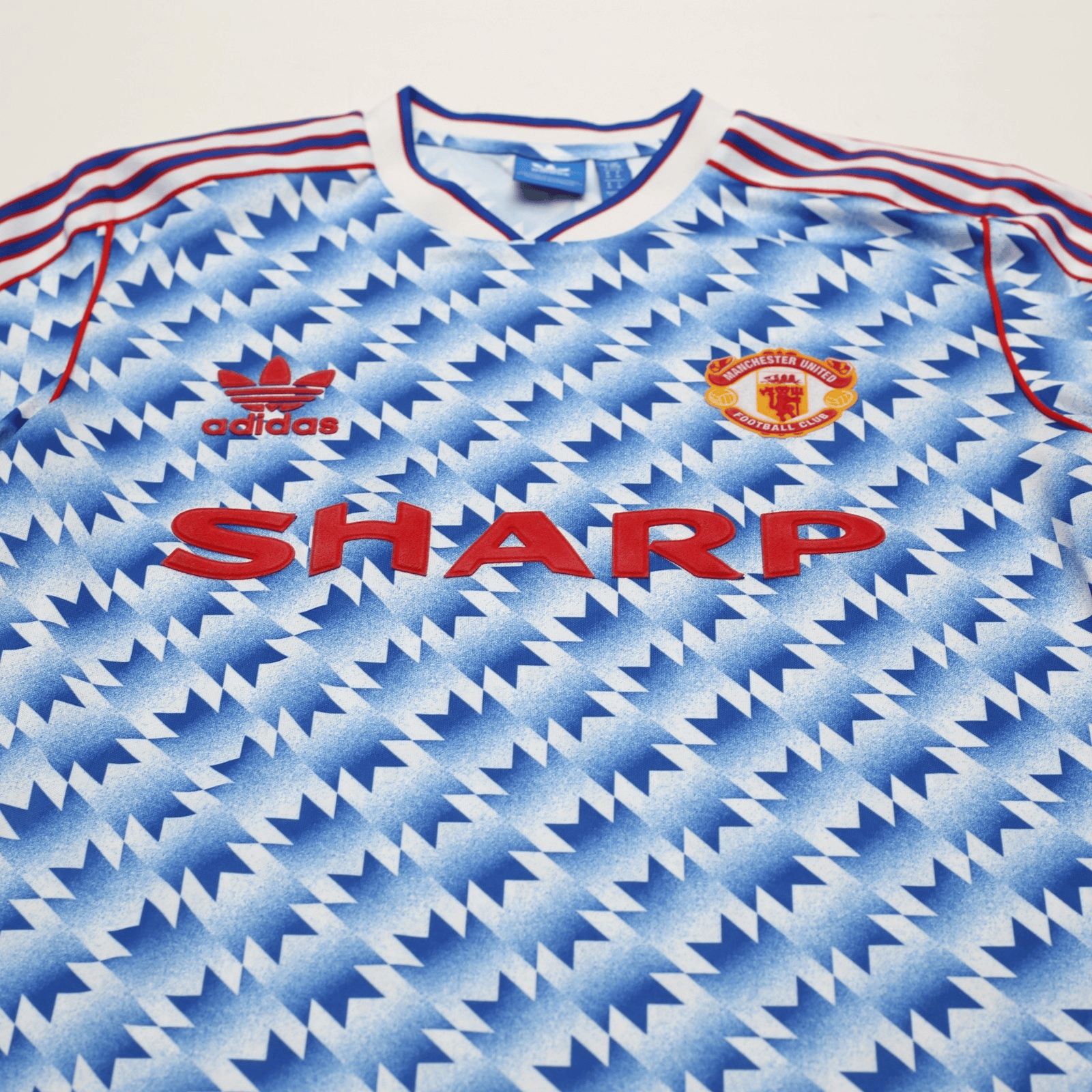 1990/92 Manchester United Retro adidas Originals Away Football Shirt (S/M)