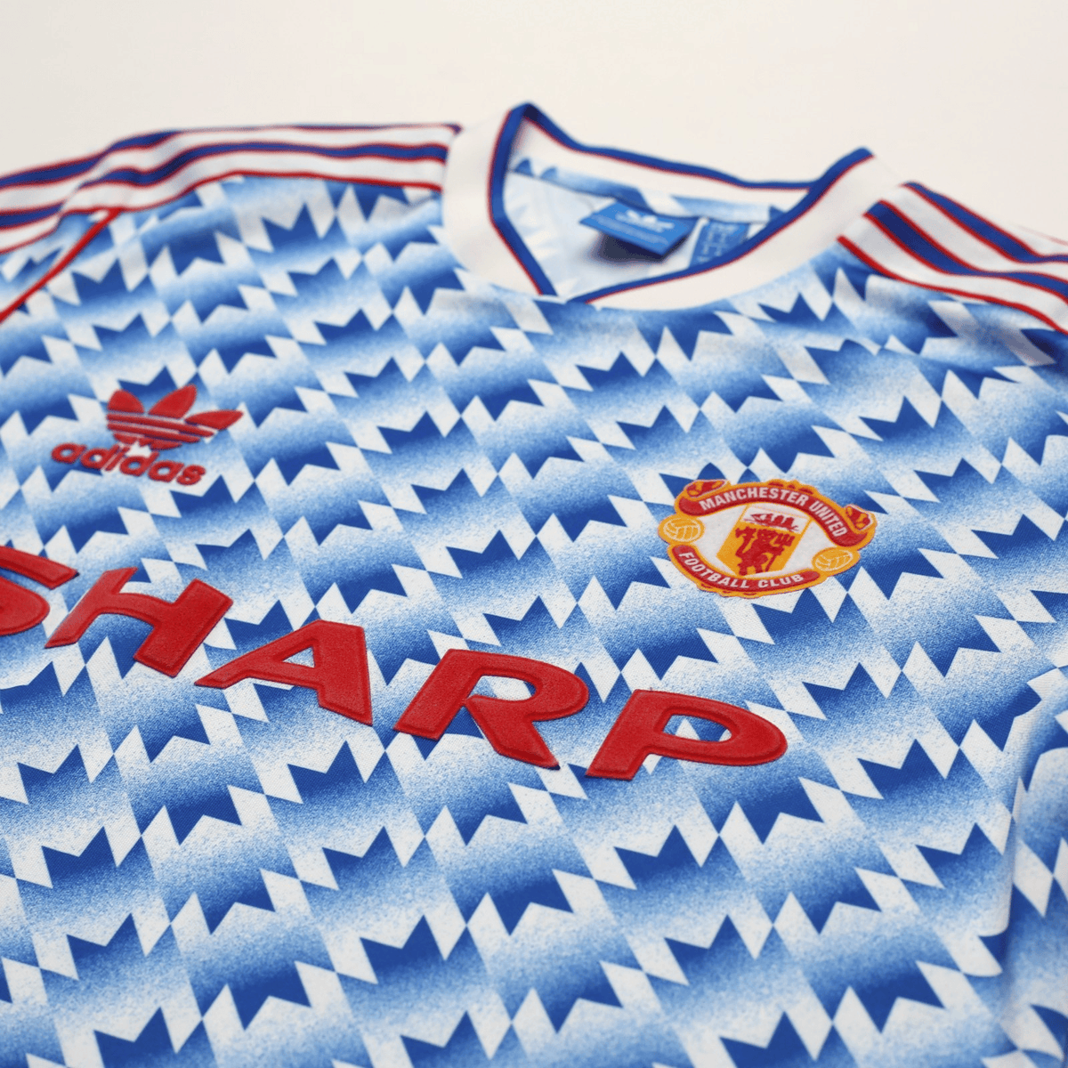 1990/92 Manchester United Retro adidas Originals Away Football Shirt (S/M)