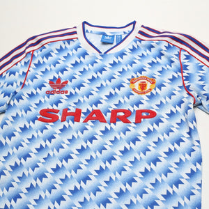 1990/92 Manchester United Retro adidas Originals Away Football Shirt (S/M)