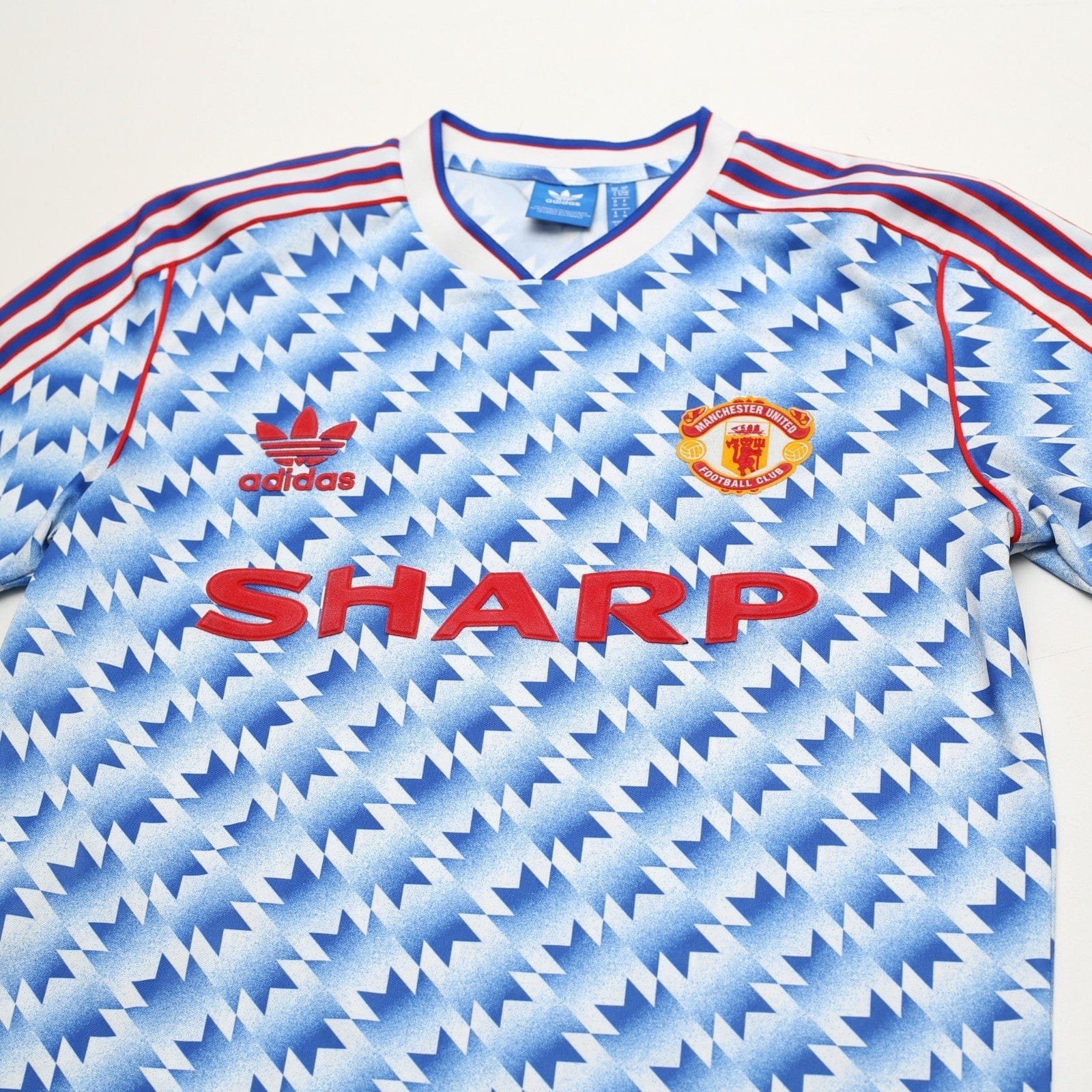 1990/92 Manchester United Retro adidas Originals Away Football Shirt (S/M)