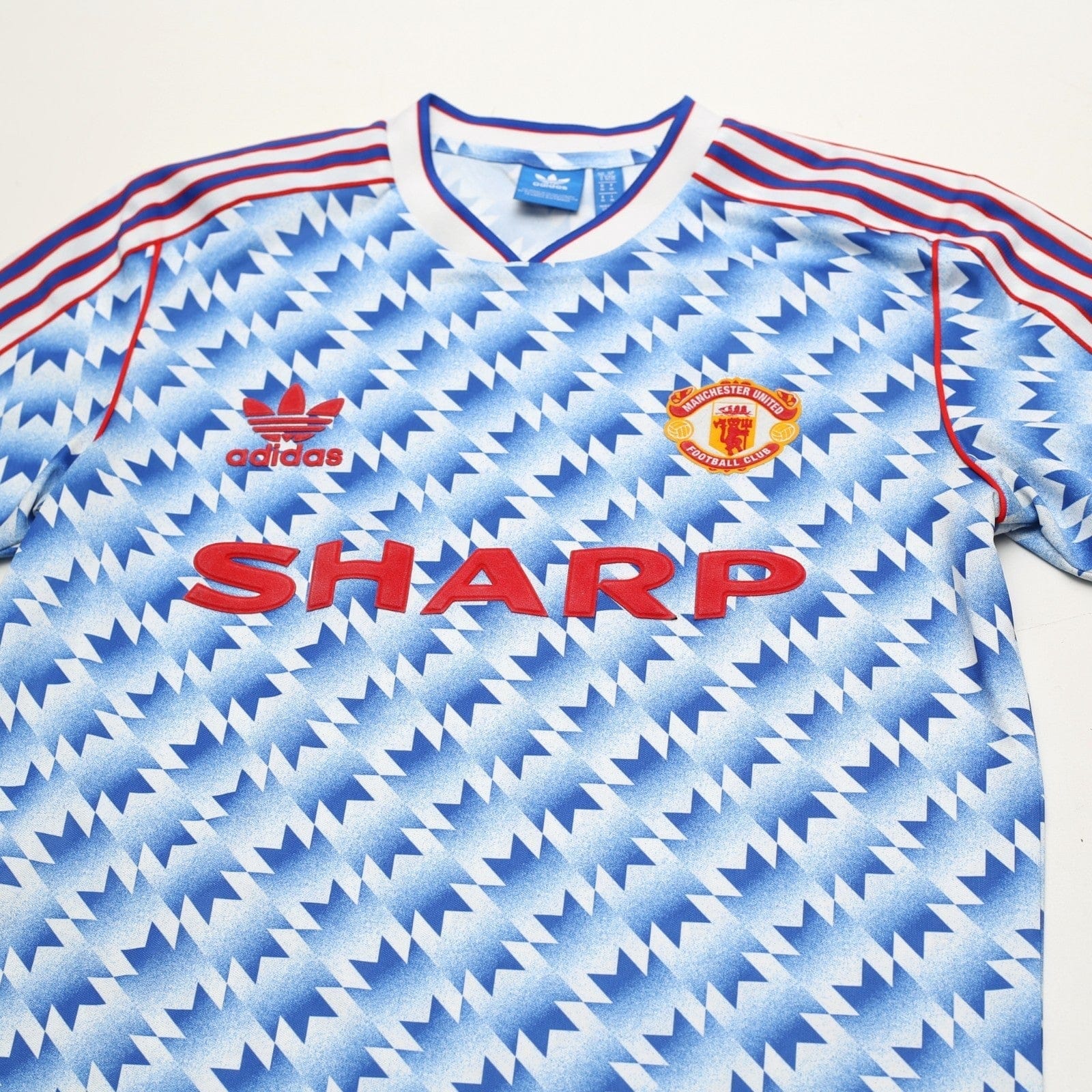 1990/92 Manchester United Retro adidas Originals Away Football Shirt (S/M)