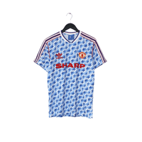 1990/92 Manchester United Retro adidas Originals Away Football Shirt (S/M)