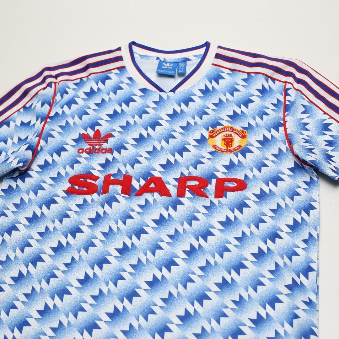 1990/92 Manchester United Retro adidas Originals Away Football Shirt (S/M)