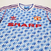 1990/92 Manchester United Retro adidas Originals Away Football Shirt (S/M)