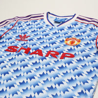 1990/92 Manchester United Retro adidas Originals Away Football Shirt (S/M)