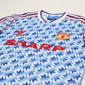 1990/92 Manchester United Retro adidas Originals Away Football Shirt (S/M)