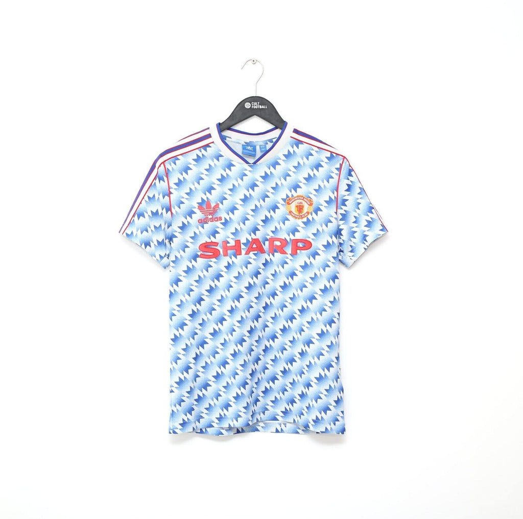 1990-92 Manchester United adidas home shirt S (Good) - Football Shirt  Collective