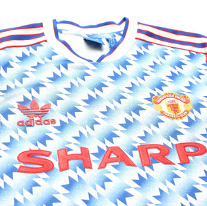 1990/92 MANCHESTER UNITED Retro adidas Originals Away Football Shirt (S/M)