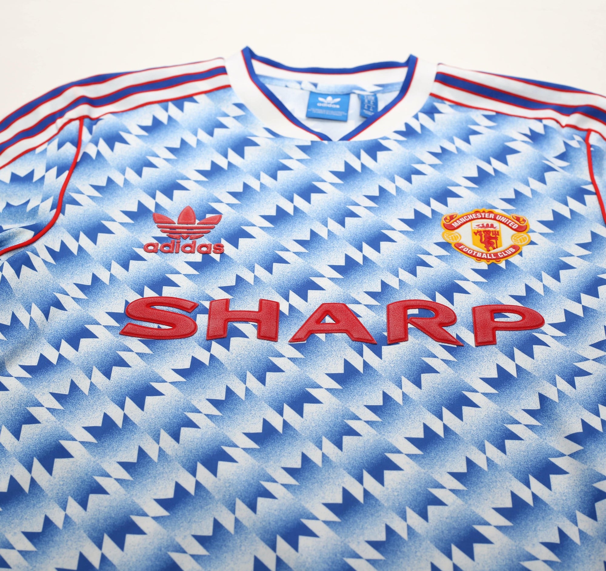 1990/92 MANCHESTER UNITED Retro adidas Originals Away Football Shirt (S/M)