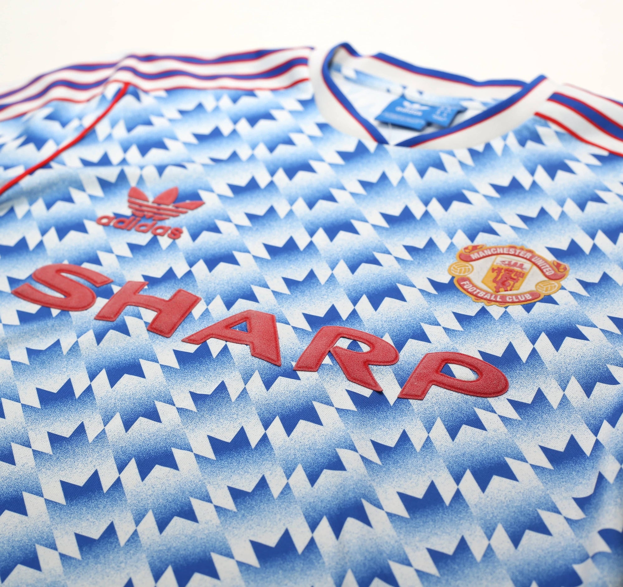 1990/92 MANCHESTER UNITED Retro adidas Originals Away Football Shirt (S/M)