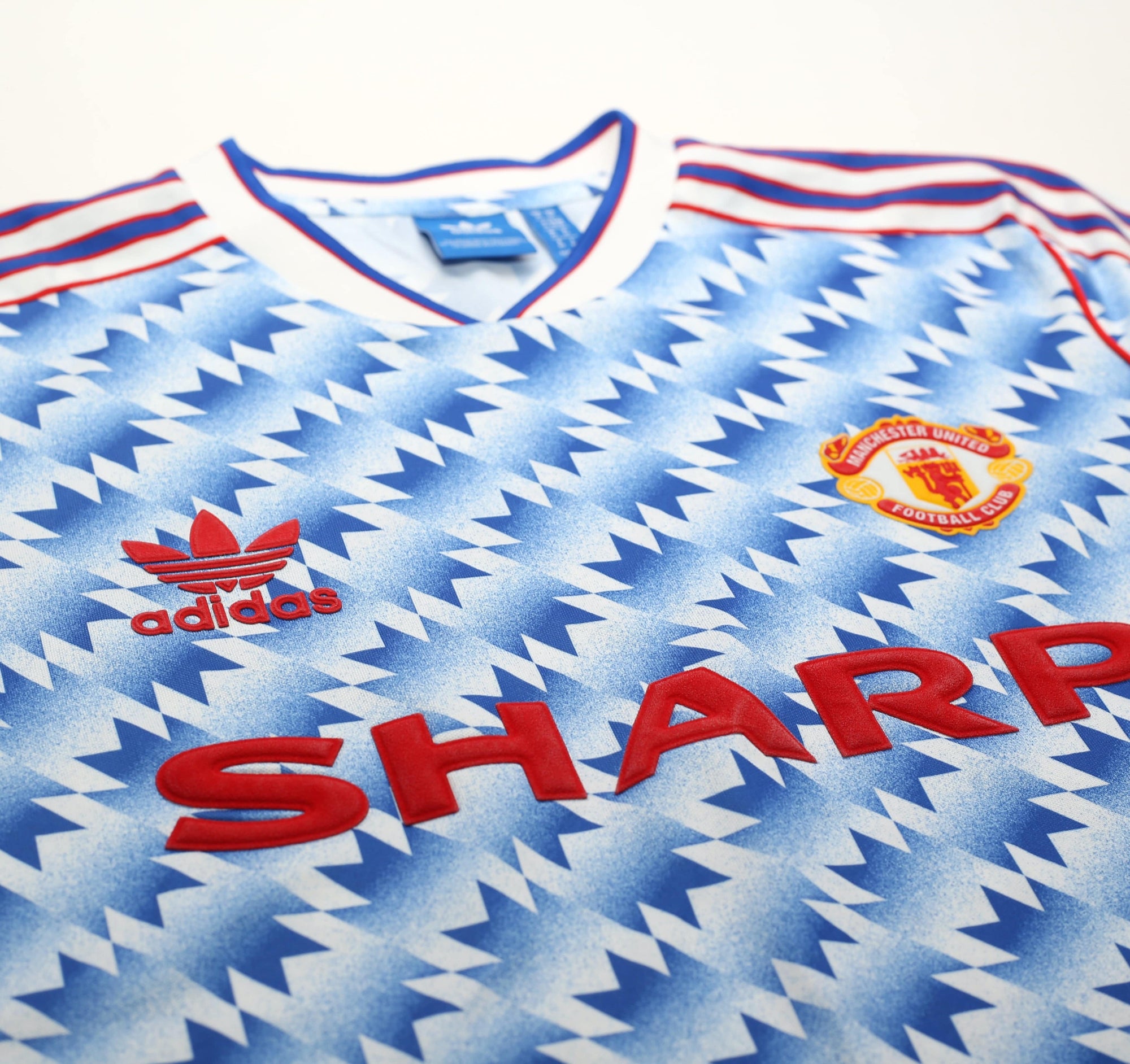 1990/92 MANCHESTER UNITED Retro adidas Originals Away Football Shirt (S/M)