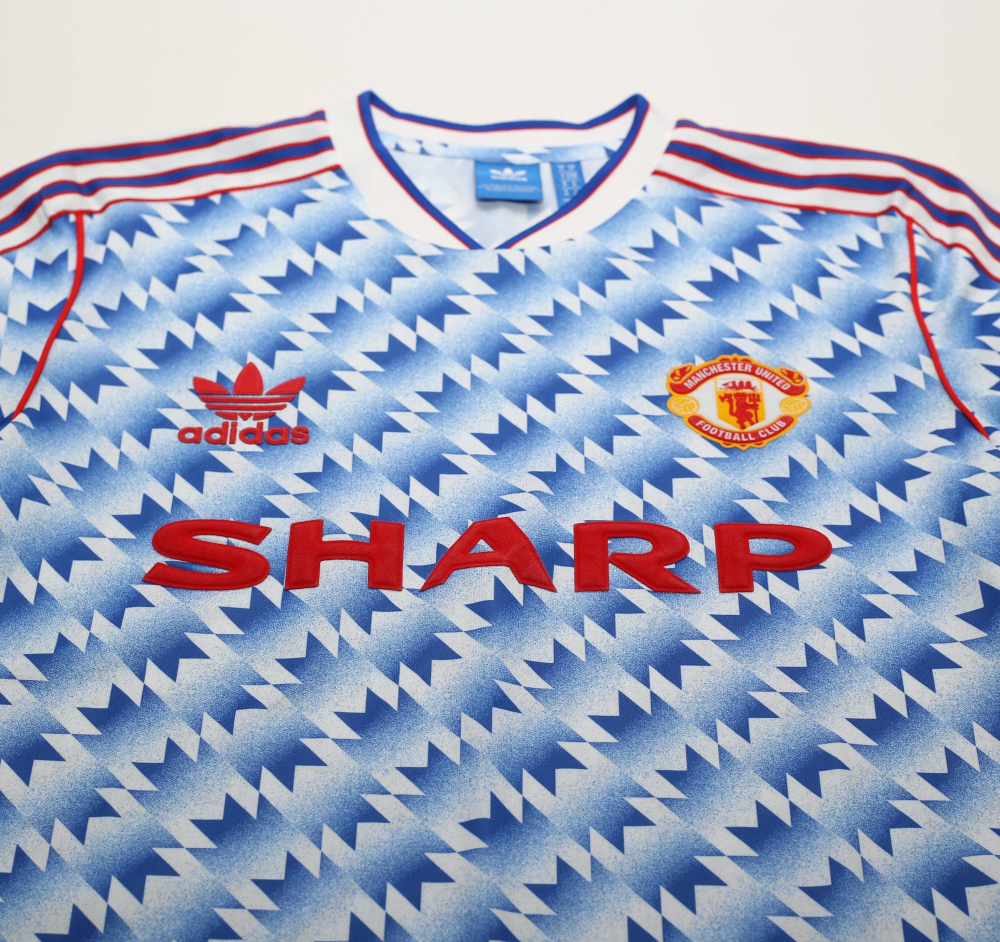 1990/92 MANCHESTER UNITED Retro adidas Originals Away Football Shirt (S/M)