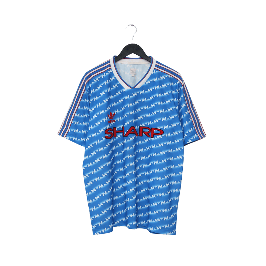 1990/92 Manchester United Retro adidas Originals Away Football Shirt (XL)