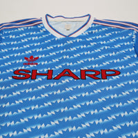 1990/92 Manchester United Retro adidas Originals Away Football Shirt (XL)
