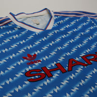 1990/92 Manchester United Retro adidas Originals Away Football Shirt (XL)