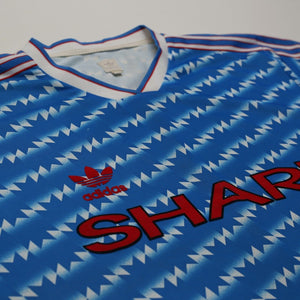 1990/92 Manchester United Retro adidas Originals Away Football Shirt (XL)