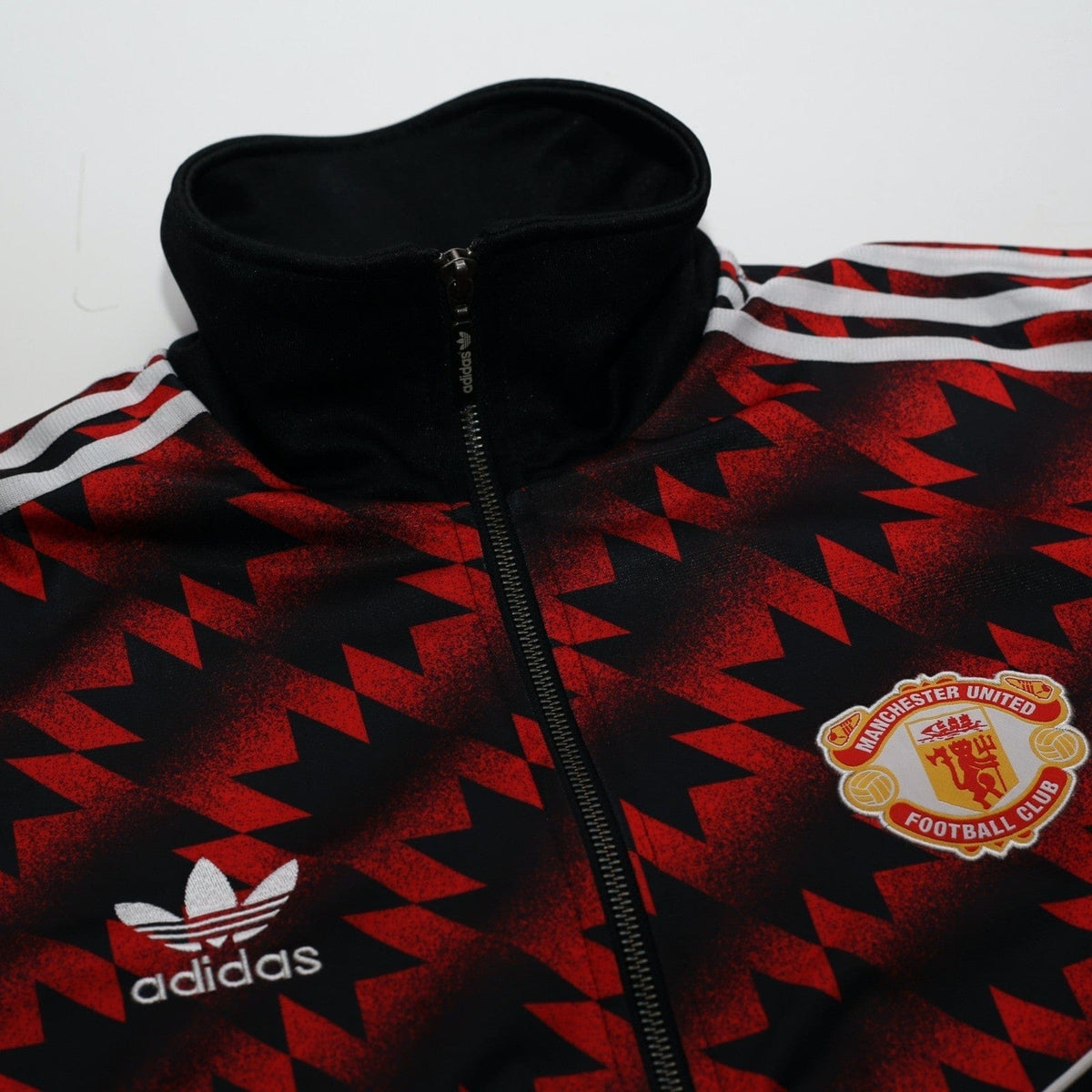 1990/92 Manchester United Retro adidas Originals Football Track Top (M)