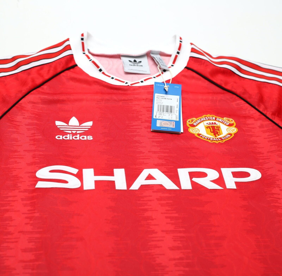 1990/92 MANCHESTER UNITED Retro adidas Originals Home Football Shirt (M) BNWT